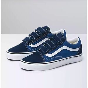 Unisex Old School Velcro Vans Sz.8 (Women’s) Sz. 6.5 (Mens)